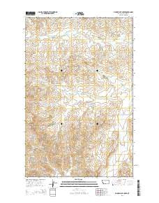 Figure Eight Creek Montana Current topographic map, 1:24000 scale, 7.5 X 7.5 Minute, Year 2014