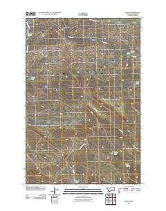 Finch NE Montana Historical topographic map, 1:24000 scale, 7.5 X 7.5 Minute, Year 2011