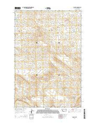 Finch NE Montana Current topographic map, 1:24000 scale, 7.5 X 7.5 Minute, Year 2014