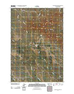 Finger Buttes West Montana Historical topographic map, 1:24000 scale, 7.5 X 7.5 Minute, Year 2011