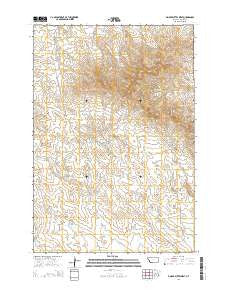 Finger Buttes West Montana Current topographic map, 1:24000 scale, 7.5 X 7.5 Minute, Year 2014