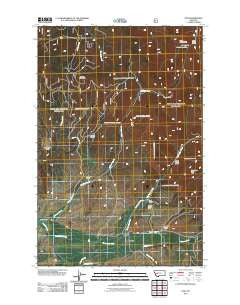 Finn Montana Historical topographic map, 1:24000 scale, 7.5 X 7.5 Minute, Year 2011