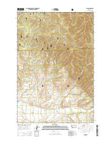 Finn Montana Current topographic map, 1:24000 scale, 7.5 X 7.5 Minute, Year 2014
