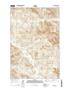 First Creek Montana Current topographic map, 1:24000 scale, 7.5 X 7.5 Minute, Year 2014