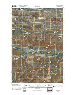 Fish Dam Montana Historical topographic map, 1:24000 scale, 7.5 X 7.5 Minute, Year 2011