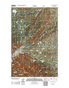 Fish Lake Montana Historical topographic map, 1:24000 scale, 7.5 X 7.5 Minute, Year 2011