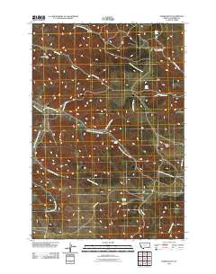 Fisher Butte Montana Historical topographic map, 1:24000 scale, 7.5 X 7.5 Minute, Year 2011