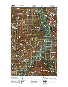 Fisher Mountain Montana Historical topographic map, 1:24000 scale, 7.5 X 7.5 Minute, Year 2011