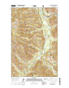 Fisher Mountain Montana Current topographic map, 1:24000 scale, 7.5 X 7.5 Minute, Year 2014