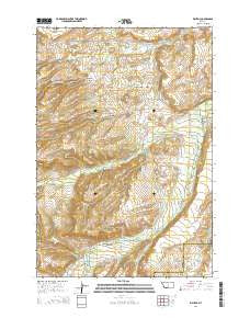 Fishtail Montana Current topographic map, 1:24000 scale, 7.5 X 7.5 Minute, Year 2014
