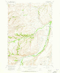 Fishtail Montana Historical topographic map, 1:24000 scale, 7.5 X 7.5 Minute, Year 1956