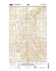 Fitzpatrick Lake Montana Current topographic map, 1:24000 scale, 7.5 X 7.5 Minute, Year 2014
