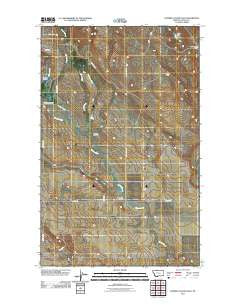 Fivemile Coulee East Montana Historical topographic map, 1:24000 scale, 7.5 X 7.5 Minute, Year 2011