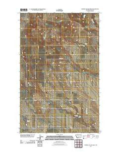 Fivemile Coulee West Montana Historical topographic map, 1:24000 scale, 7.5 X 7.5 Minute, Year 2011