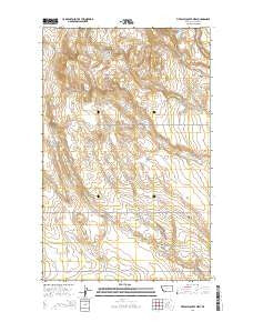 Fivemile Coulee West Montana Current topographic map, 1:24000 scale, 7.5 X 7.5 Minute, Year 2014