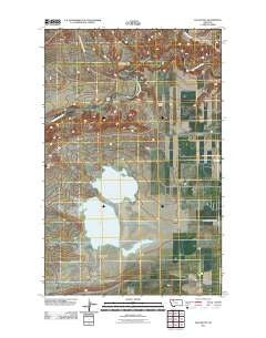 Flag Butte Montana Historical topographic map, 1:24000 scale, 7.5 X 7.5 Minute, Year 2011