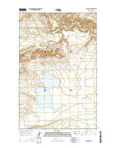 Flag Butte Montana Current topographic map, 1:24000 scale, 7.5 X 7.5 Minute, Year 2014