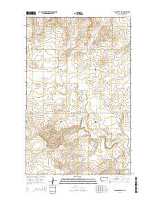 Flagstaff Hill Montana Current topographic map, 1:24000 scale, 7.5 X 7.5 Minute, Year 2014
