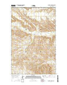 Flaherty Coulee Montana Current topographic map, 1:24000 scale, 7.5 X 7.5 Minute, Year 2014
