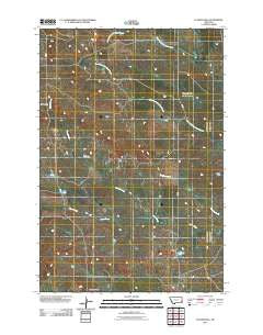 Flasted Hill Montana Historical topographic map, 1:24000 scale, 7.5 X 7.5 Minute, Year 2011