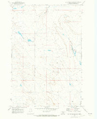 Flat Bottom Coulee NW Montana Historical topographic map, 1:24000 scale, 7.5 X 7.5 Minute, Year 1969
