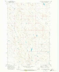 Flat Bottom Coulee SW Montana Historical topographic map, 1:24000 scale, 7.5 X 7.5 Minute, Year 1969