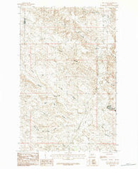 Flat Coulee Montana Historical topographic map, 1:24000 scale, 7.5 X 7.5 Minute, Year 1984