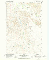Flat Top Butte NE Montana Historical topographic map, 1:24000 scale, 7.5 X 7.5 Minute, Year 1969