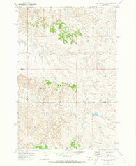 Flat Top Butte SW Montana Historical topographic map, 1:24000 scale, 7.5 X 7.5 Minute, Year 1969