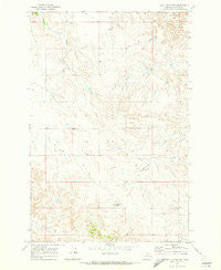Flat Top Butte Montana Historical topographic map, 1:24000 scale, 7.5 X 7.5 Minute, Year 1969