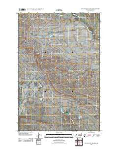 Flat Bottom Coulee NE Montana Historical topographic map, 1:24000 scale, 7.5 X 7.5 Minute, Year 2011