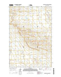 Flat Bottom Coulee NE Montana Current topographic map, 1:24000 scale, 7.5 X 7.5 Minute, Year 2014