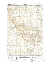 Flat Bottom Coulee NE Montana Current topographic map, 1:24000 scale, 7.5 X 7.5 Minute, Year 2014