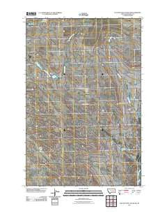 Flat Bottom Coulee NW Montana Historical topographic map, 1:24000 scale, 7.5 X 7.5 Minute, Year 2011