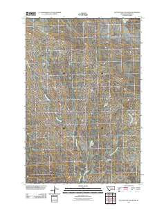 Flat Bottom Coulee SW Montana Historical topographic map, 1:24000 scale, 7.5 X 7.5 Minute, Year 2011