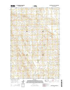 Flat Bottom Coulee SW Montana Current topographic map, 1:24000 scale, 7.5 X 7.5 Minute, Year 2014