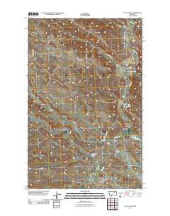 Flat Coulee Montana Historical topographic map, 1:24000 scale, 7.5 X 7.5 Minute, Year 2011