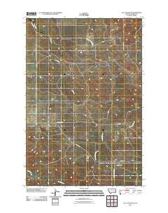 Flat Top Butte Montana Historical topographic map, 1:24000 scale, 7.5 X 7.5 Minute, Year 2011