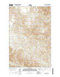 Flat Top Butte Montana Current topographic map, 1:24000 scale, 7.5 X 7.5 Minute, Year 2014