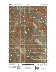 Flat Top Butte NE Montana Historical topographic map, 1:24000 scale, 7.5 X 7.5 Minute, Year 2011