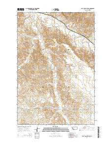 Flat Top Butte NE Montana Current topographic map, 1:24000 scale, 7.5 X 7.5 Minute, Year 2014