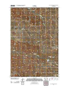 Flat Top Butte SW Montana Historical topographic map, 1:24000 scale, 7.5 X 7.5 Minute, Year 2011