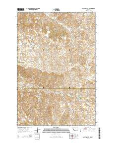 Flat Top Butte SW Montana Current topographic map, 1:24000 scale, 7.5 X 7.5 Minute, Year 2014
