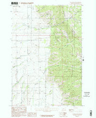 Flathead Pass Montana Historical topographic map, 1:24000 scale, 7.5 X 7.5 Minute, Year 1987
