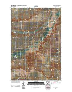 Flatwillow Montana Historical topographic map, 1:24000 scale, 7.5 X 7.5 Minute, Year 2011