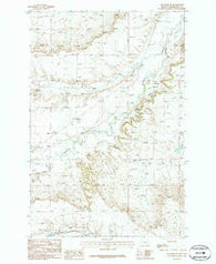 Flatwillow Montana Historical topographic map, 1:24000 scale, 7.5 X 7.5 Minute, Year 1986