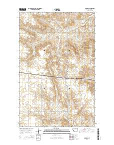 Flaxville Montana Current topographic map, 1:24000 scale, 7.5 X 7.5 Minute, Year 2014
