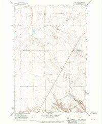 Flick Lake Montana Historical topographic map, 1:24000 scale, 7.5 X 7.5 Minute, Year 1965