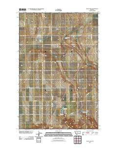 Flick Lake Montana Historical topographic map, 1:24000 scale, 7.5 X 7.5 Minute, Year 2011