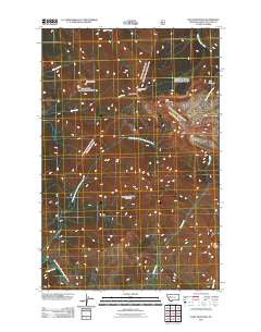 Flint Mountain Montana Historical topographic map, 1:24000 scale, 7.5 X 7.5 Minute, Year 2011